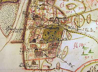 Johan Finermans avmätningskarta från 1742 